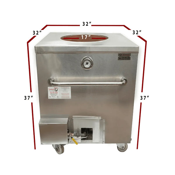 Morni T02 Natural Gas/Propane 32″ x 32″ Tandoori Oven- 100,000 BTUs