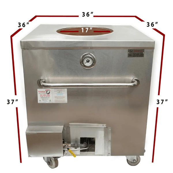 Morni T06 Natural Gas/Propane 36″ x 36″ Tandoori Oven-100,000 BTUs