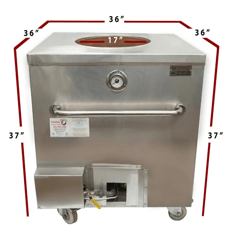 Morni T06 Natural Gas/Propane 36″ x 36″ Tandoori Oven-100,000 BTUs
