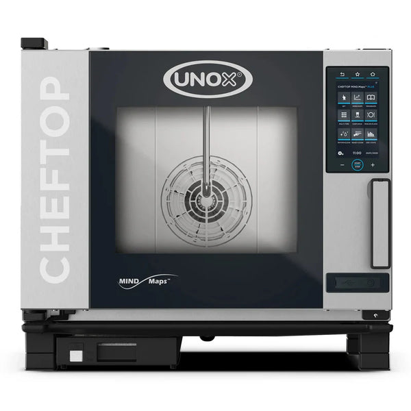 Unox XAVC-0511 Series Electric/Natural Gas Digital Controls Countertop Combi Oven - Fits 5 Full Size Steam Table Pans