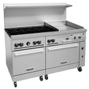 Vulcan 60SS-6B24GT Natural Gas/Propane 6 Burners with 24" Griddle Stove Top Range