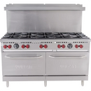 Vulcan SX60-10B 60" Natural Gas/Propane 10 Burner Stove Top Range