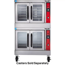 Vulcan VC44ED Double Deck Full Size Electric Convection Oven with Analog Control