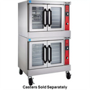Vulcan VC44ED Double Deck Full Size Electric Convection Oven with Analog Control