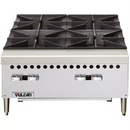 Vulcan VCRH24 24” Natural Gas/Propane 4 Burner Hot Plate-100,000 BTU