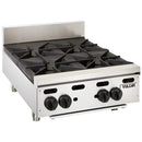 Vulcan VHP424 Heavy Duty Natural Gas/Propane 4 Burner Hot Plate-120,000 BTU