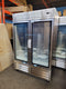 Maple Leaf Double Glass Door 54" Wide Stainless Steel Refrigerator