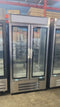Windchill Double Glass Door 40 Wide Stainless Steel Freezer