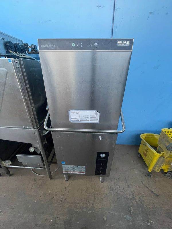 Used Hobart Centerline Low-Temp Hood Type Pass Through Dishwasher- Mint Condition