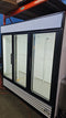 Used Commercial Triple Glass Door Display freezer