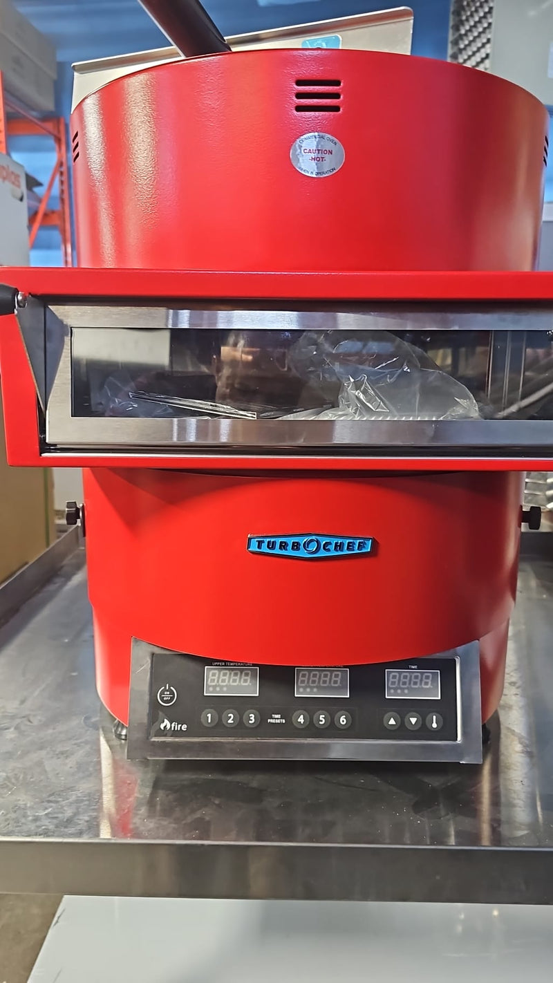 Brand New Open Box TurboChef Fire Red Electric Countertop Ventless Pizza Oven - 208/240V, 1 Phase