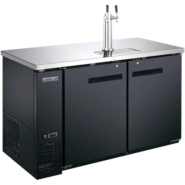 Nordic Air KGR-28-59 Double Door 59" Wide Keg Beer Cooler/Dispensing Refrigerator