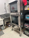 Used Turbofan E28M4/2 Full Size Sheet Pan Double Stack Manual Electric Convection Oven