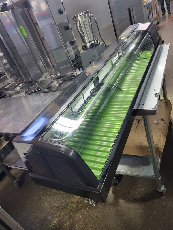 Used Hoshizaki HNC-150BA-SL-L 60″ Countertop Self Contained Curved Glass Sushi Case
