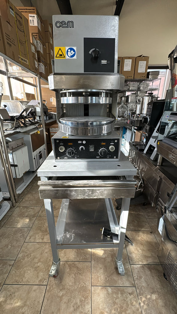 Used OEM PF33MT 33cm Flat Plate Pizza Press/Pizza Former