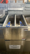 Used Blue Flame GF-120T 2 in 1 Fryer 120,000 BTU ( Save on Oil ) Split Fryer