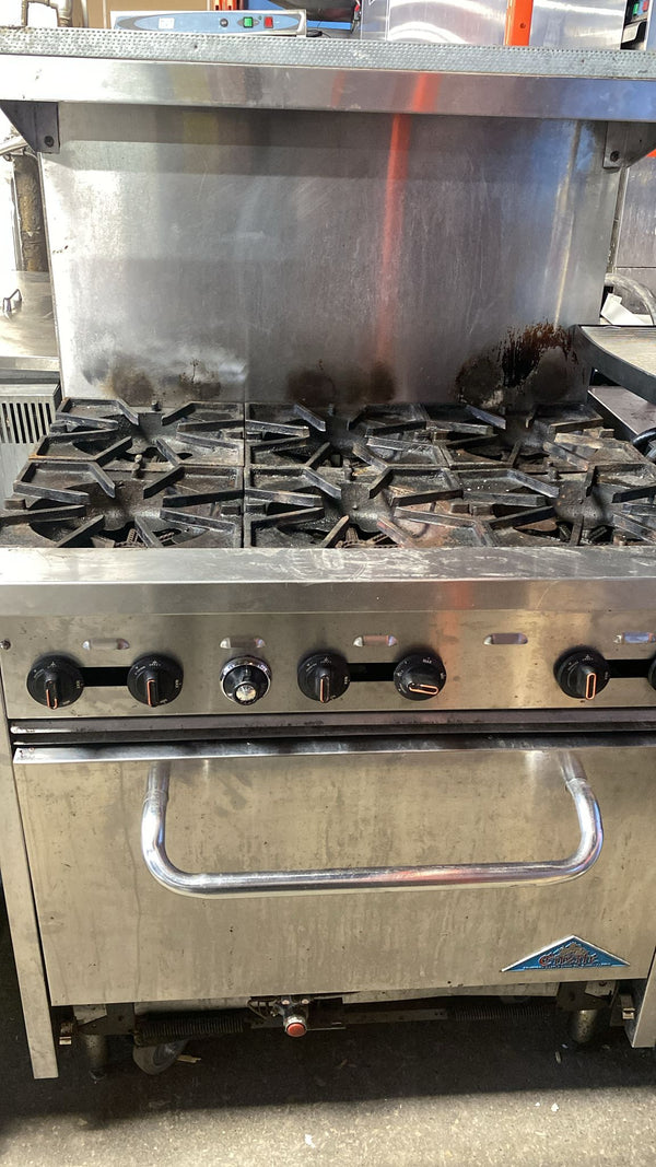 Used Comstock-Castle 36" Natural Gas 6 Burner Stove Top Range