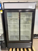 Brand New Open Box 2024 True GDM-41SL-HC-LD 47" Black Double Glass Door Refrigerator