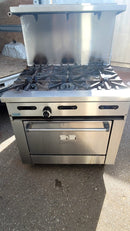 Used Garland Sunfire 36" Natural Gas 6 Burner Stove Top Range