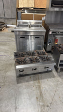 CPO Garland U.S Range C836-1-35F Natural Gas 35 lbs Floor Fryer - 110,000 BTU