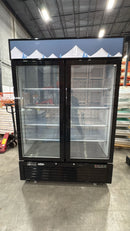Brand New Open Box EFI C2-54GDVC 54" Double Glass Door Refrigerator-44.8 Cu. Ft.
