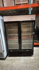 Brand New Scratch And Dent Atosa MCF8723GR Double Door 54" Wide Display Refrigerator