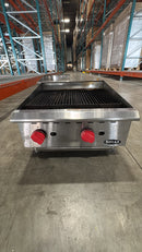 CPO Omcan CE-CN-CBR24 24" Natural Gas Radiant Charbroiler-80,000 BTU/Hr