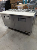CPO True TSSU-60-16-HC 60" Double Door Refrigerated Salad/Sandwich Prep Table