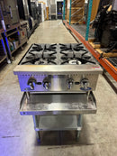 CPO Atosa ACHP-4 Natural Gas 4 Burner Hot Plate -Less Than One Year Old