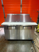 CPO True TSSU-48-18M-B-HC 48" Mega Top Double Door Salad/Sandwich Prep Table