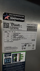 CPO True TUC-48-HC 48" Double Solid Door Undercounter Refrigerator With Double Over Shelves