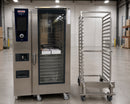 Mint Condition Rational Icombi Pro LM100GG 20 Full Size Pan Natural Gas Combi Oven Extra roll in rack included
