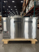 Brand New Scratch And Dent Atosa MBB59GR 59″ Double Solid Door Stainless Steel Back Bar Cooler