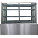 Kool-It KBF-72 2 Tier 71" Flat Glass Refrigerated Pastry Display Case
