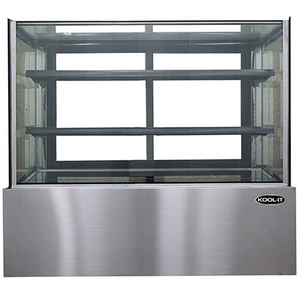Kool-It KBF-72 2 Tier 71" Flat Glass Refrigerated Pastry Display Case