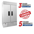 Habco SF46HCSX 47" Bottom Mount Double Solid Door Reach-In Freezer