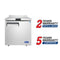 Atosa MGF8408GR 27" Solid Door Undercounter Worktop Refrigerator With Backsplash