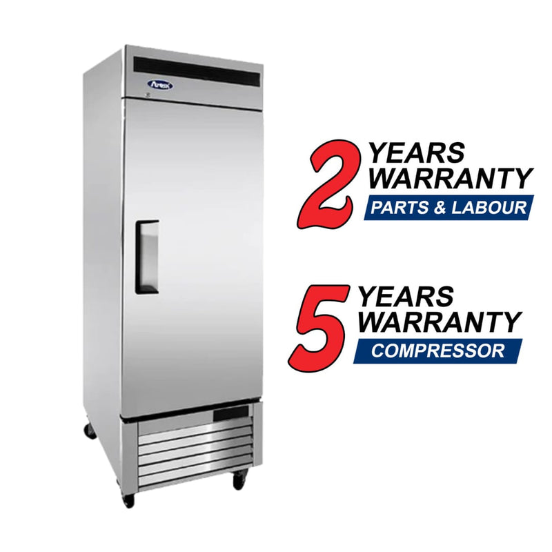 Atosa MBF8505GRL Bottom Mount 27" Single Solid Left Hinged Door Stainless Steel Refrigerator