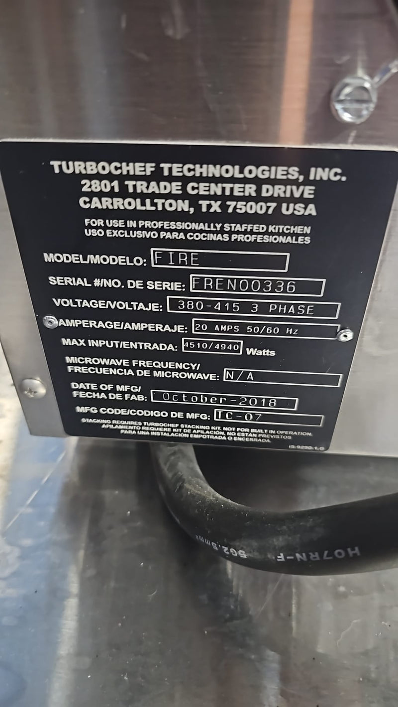 Brand New Open Box TurboChef Fire Red Electric Countertop Ventless Pizza Oven - 208/240V, 1 Phase