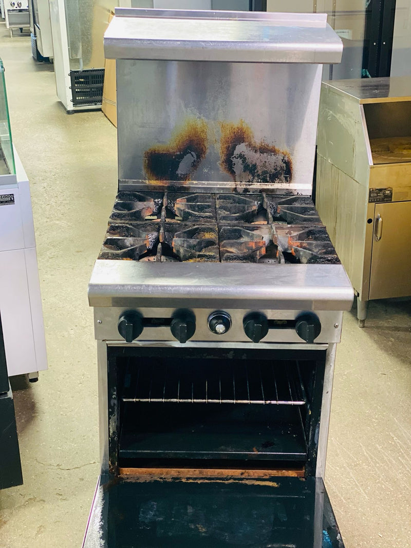 Used American Range AR-4 24" Natural Gas 4 Burner Stove Top Range