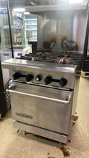 Used American Range AR-4 24" Natural Gas 4 Burner Stove Top Range