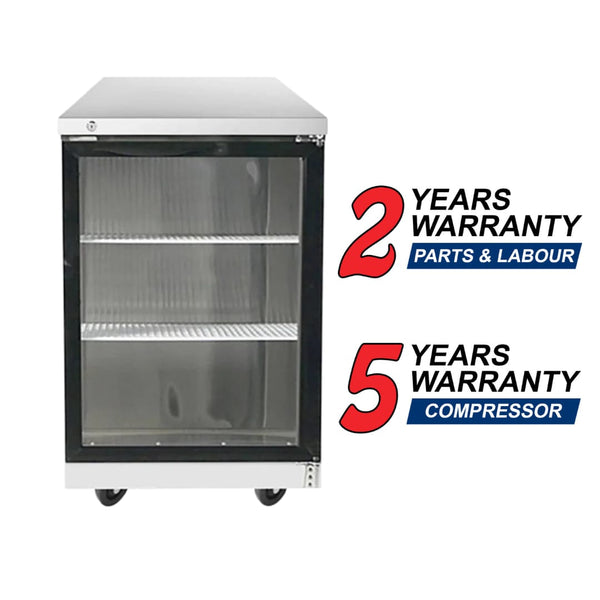 Atosa MBB23GGR 23″ Single Glass Door Stainless Steel Back Bar Cooler