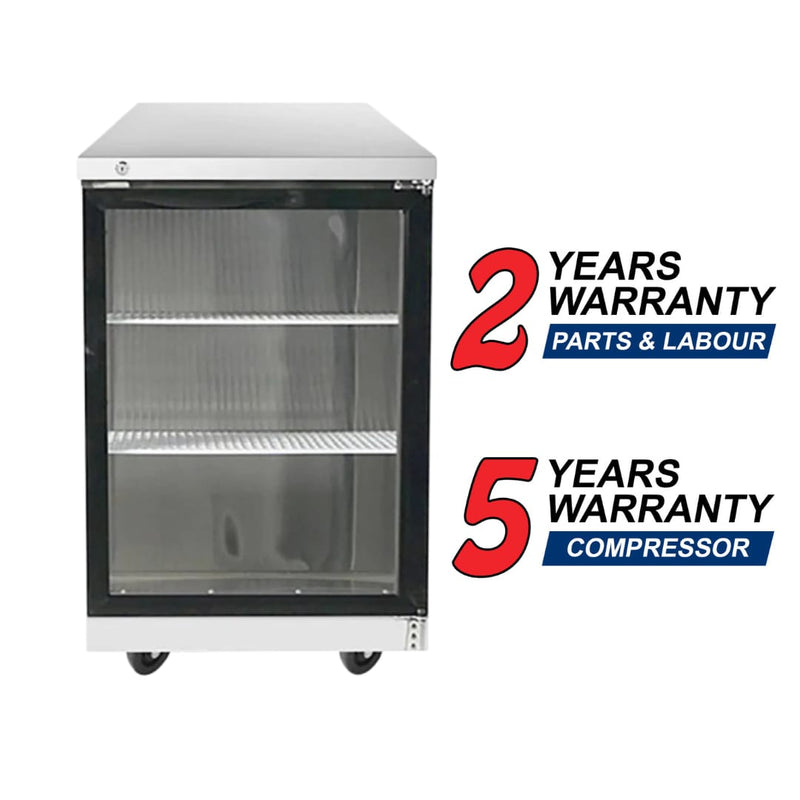 Atosa MBB23GGR 23″ Single Glass Door Stainless Steel Back Bar Cooler