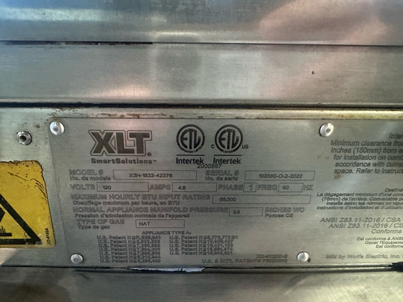 Used XLT 1832 Series Compact Natural Gas Single Conveyor Oven - 18" Wide Conveyor(Manufactured in 2022)