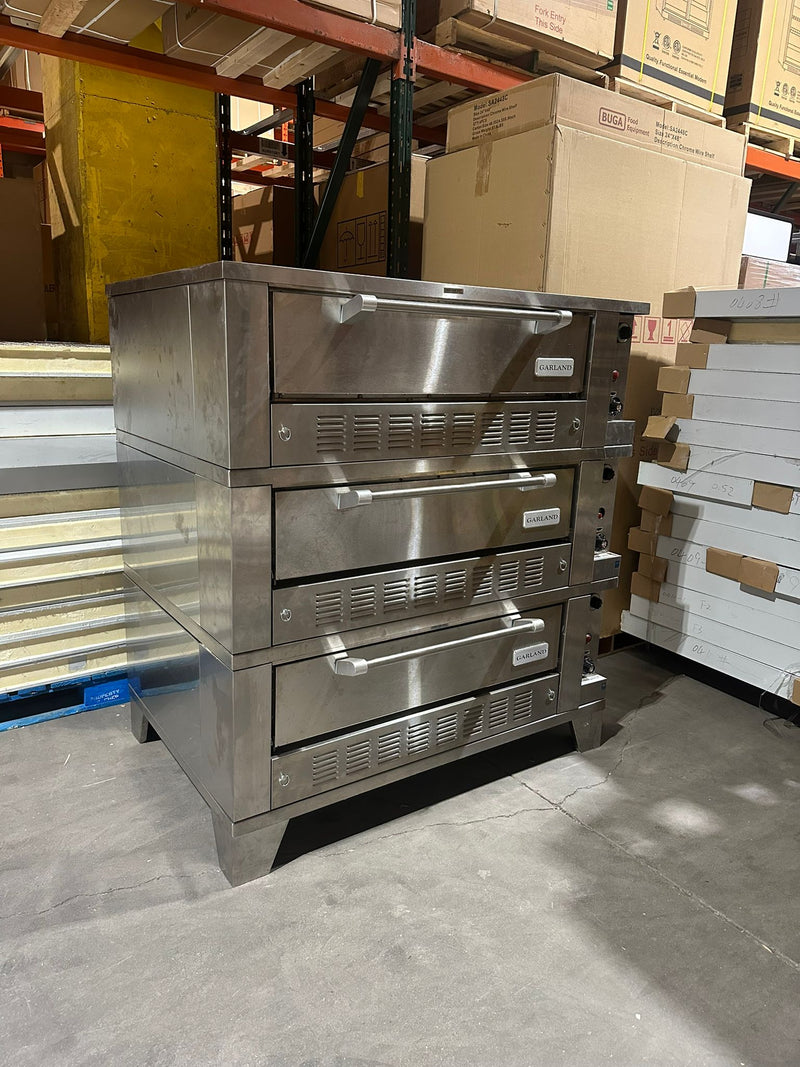Used Garland G2121-72 Natural Gas 55" Triple Deck Roast/Bake Oven -(Manufactured in 2024)