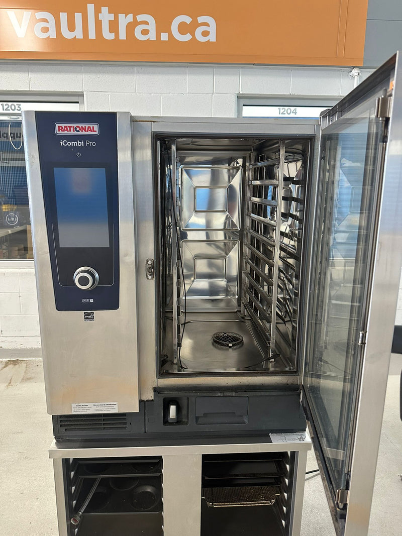 Rational iCombi Pro 10 Pan Natural Gas Combi Oven With Original Stand (Manufactured in 2022)