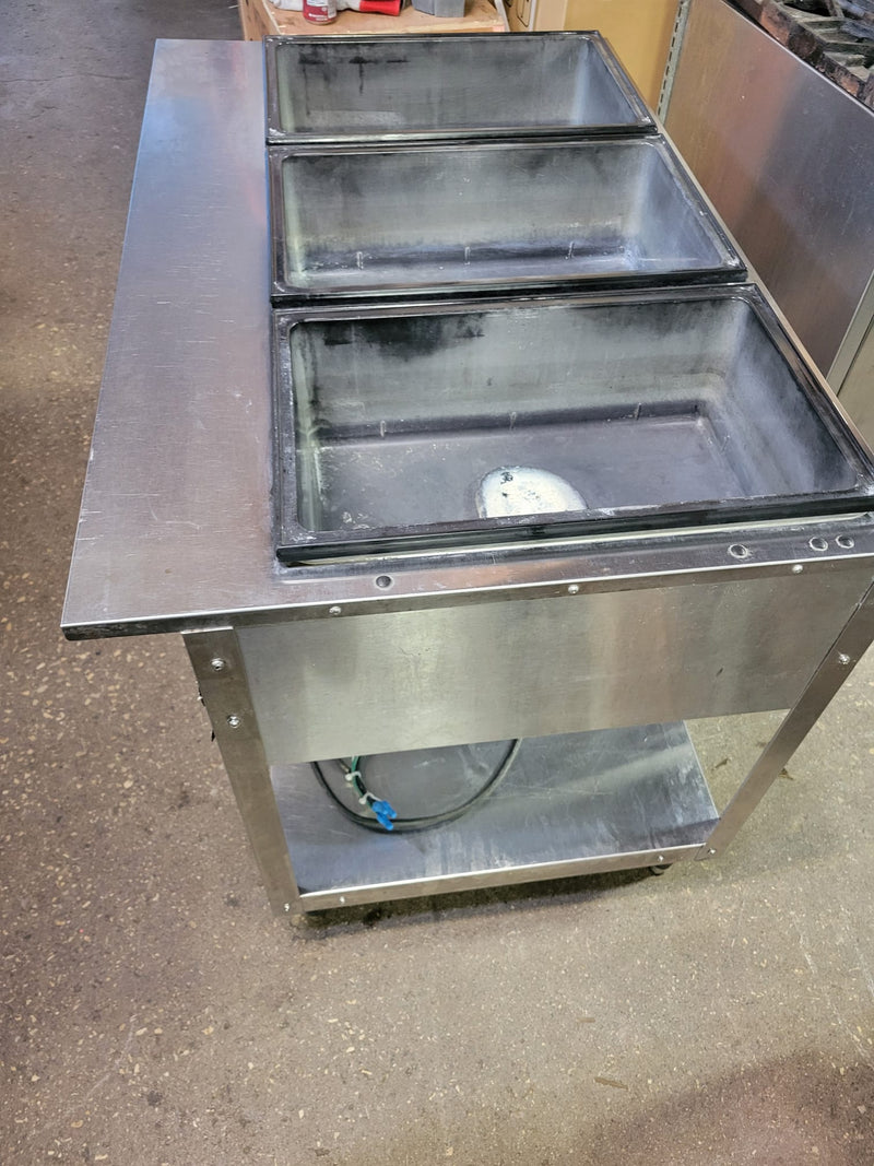 Used Commercial 3 Well Steam Table