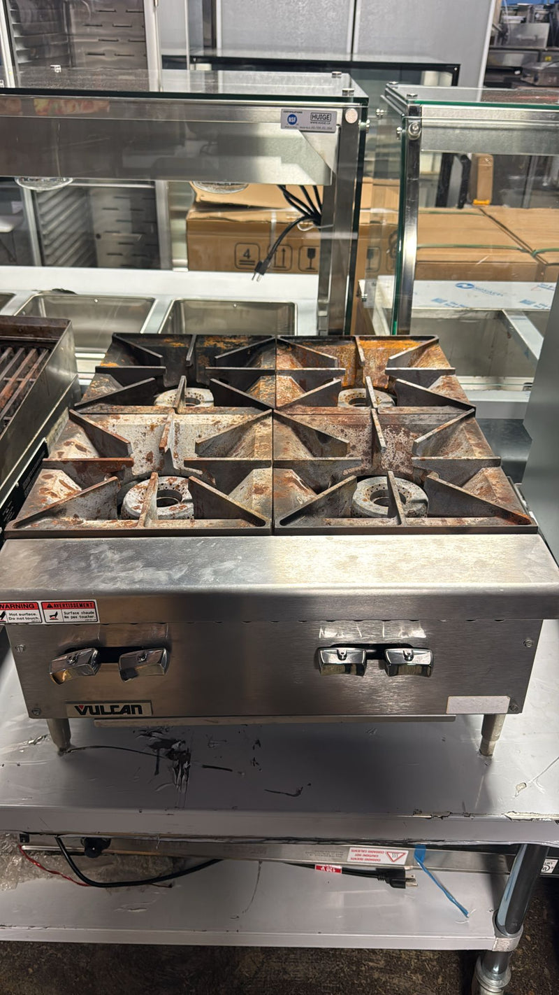 Used Vulcan VCRH24 Propane 4 Burner Stove Hot Plate