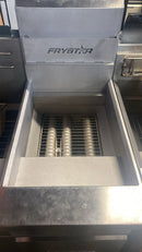 Sierra FRYSTAR400 Commercial 40 lbs Natural Gas Fryer - 90,000 BTU