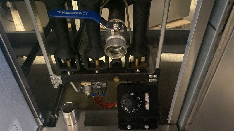 Sierra FRYSTAR400 Commercial 40 lbs Natural Gas Fryer - 90,000 BTU